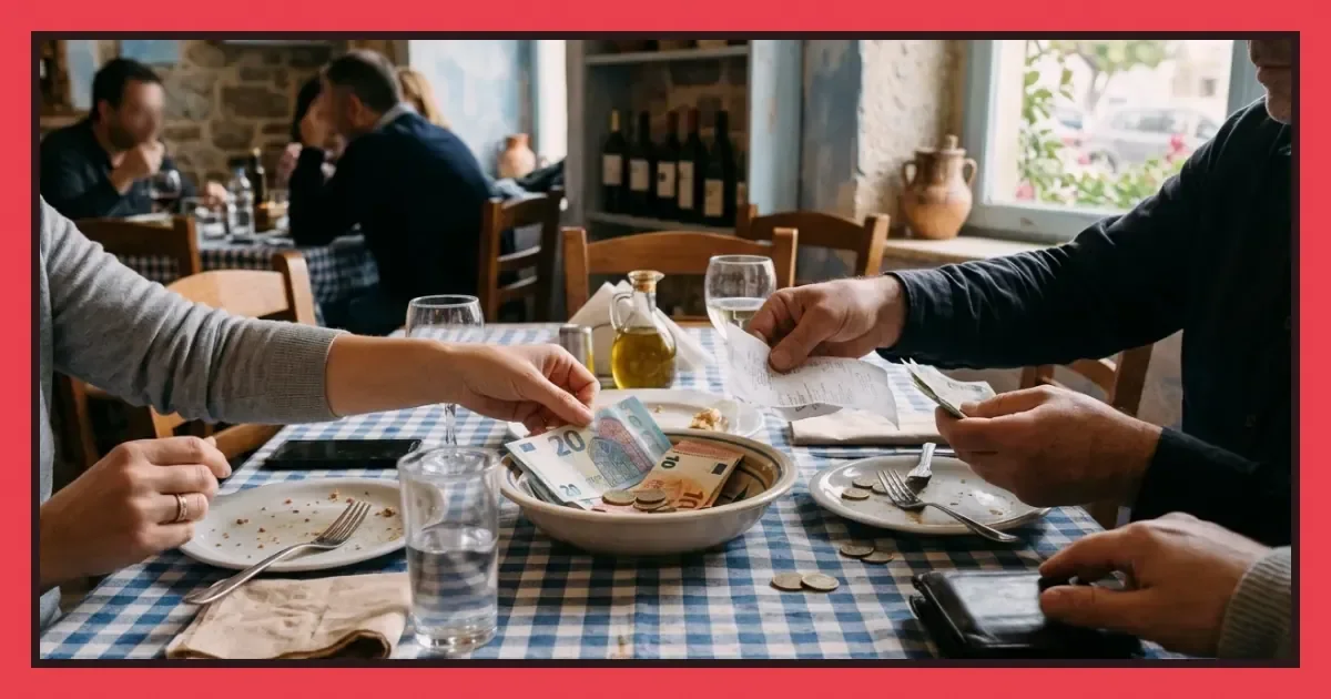 Splitting the bill at a Greek restaurant: four practical approaches